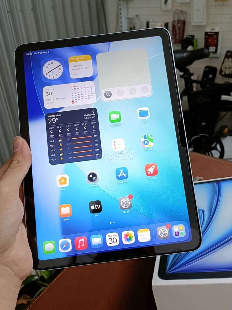 Apple iPad Air 7 M3 11 inch 128GB. Mua bán Máy tính bảng tại Quận Thanh Khê Đà Nẵng được đăng bởi TT PHONE SALE GIÁ SỈ hình 1