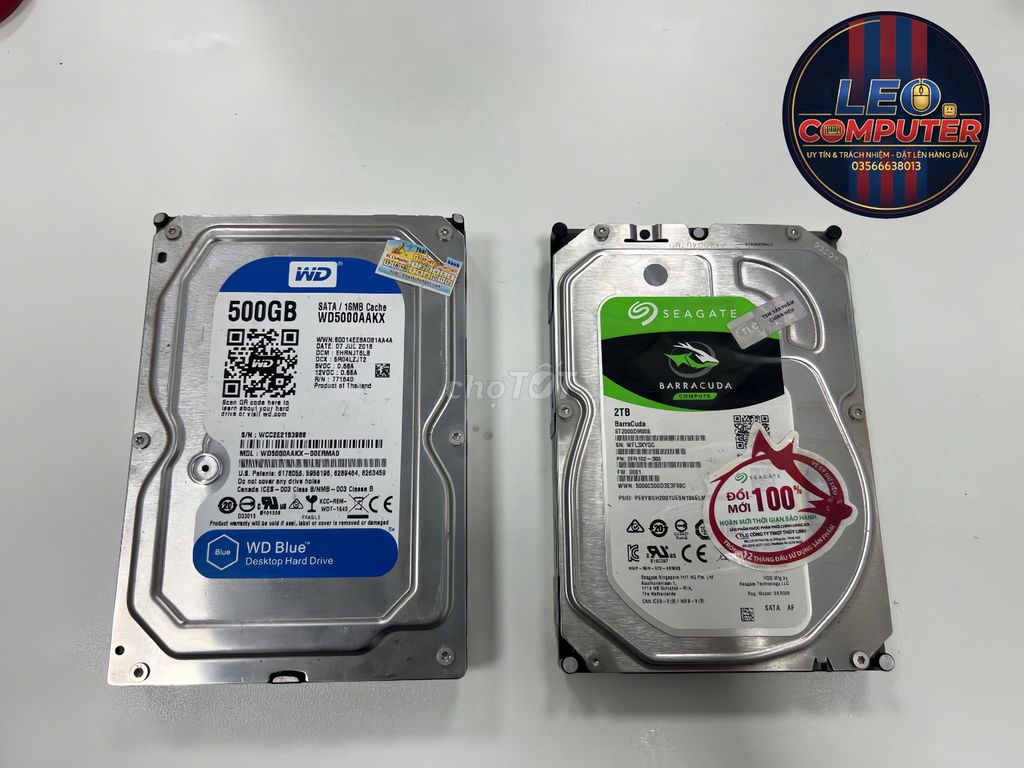 Ổ cứng HDD 500G 2TB. Mua bán Linh kiện (RAM, Card...) tại Huyện Đan Phượng Hà Nội được đăng bởi Mr Leo Computer hình 1
