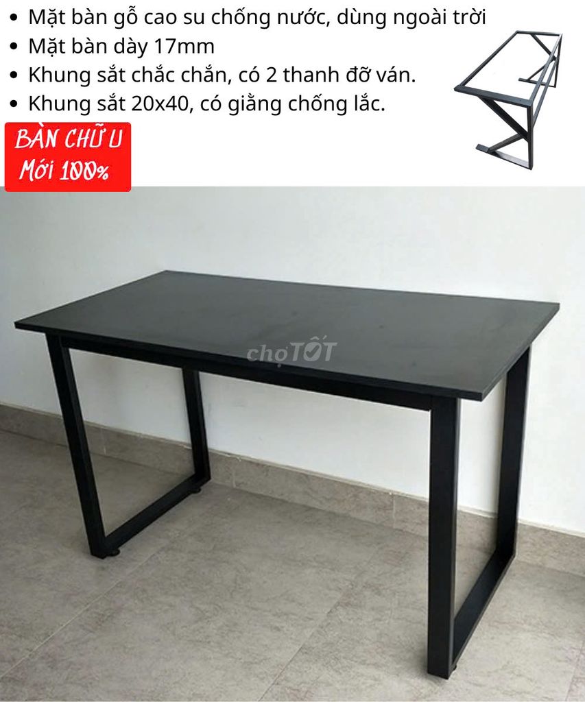 Bàn Văn Phòng 1.2mx60 490k,Sắt  Dày, Hàng Gia Công