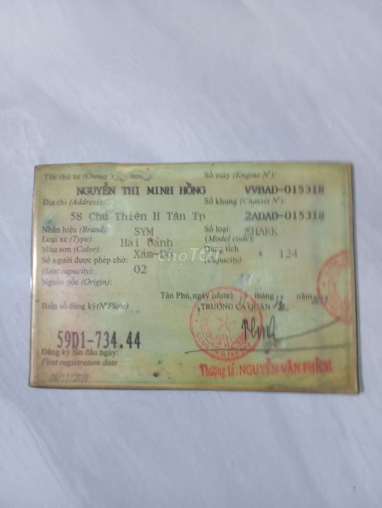 Xe tay ga shak. Mua bán Xe máy tại Huyện Tân Châu Tây Ninh được đăng bởi Nguyễn Quang Mẫn hình 6