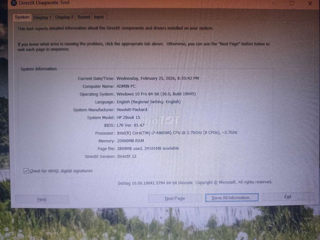 HP ZBook 15 G1 i7-4800MQ 20GB Quadro K610M. Mua bán Laptop tại Huyện Tân Phú Đông Tiền Giang được đăng bởi Phung NT hình 1