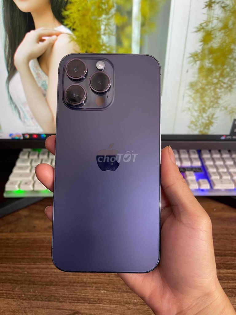 14 Pro Max 128GB Tím 2 Sim vật lý Zin All ..Full. Mua bán Điện thoại tại Quận Lê Chân Hải Phòng được đăng bởi Huy Tưởng Mobile hình 1