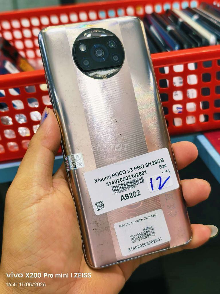 Xiaomi POCO X3 Pro 128GB Bạc. Mua bán Điện thoại tại Quận Tân Bình Tp Hồ Chí Minh được đăng bởi Táo Bán Lổ hình 1