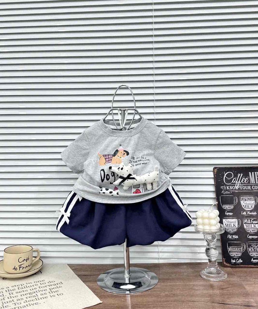 #Sét bộ hè quần bí hình cún thật cho bé gái(7-14kg. Mua bán Mẹ và bé tại Quận Hải An Hải Phòng được đăng bởi Nguyễn Thị Lệ  hình 1