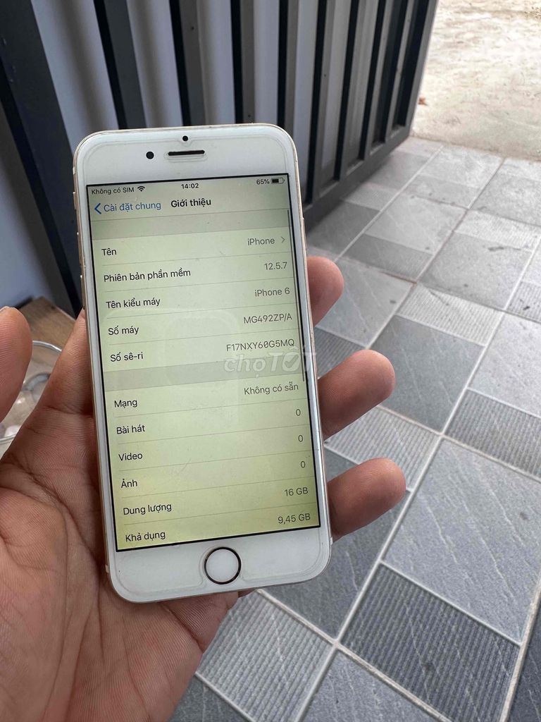 Apple iPhone 6 16GB Vàng. Mua bán Điện thoại tại Quận Bình Tân Tp Hồ Chí Minh được đăng bởi DAODIDONG hình 1