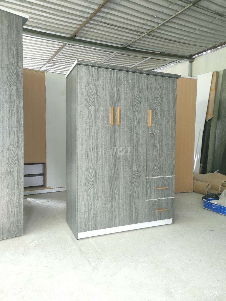 Tủ quần áo nhựa Đài Loan 3 cánh. Mua bán Tủ, kệ gia đình tại Quận Bình Thuỷ Cần Thơ được đăng bởi Nội thất nhựa cao cấp Vincoplast hình 1