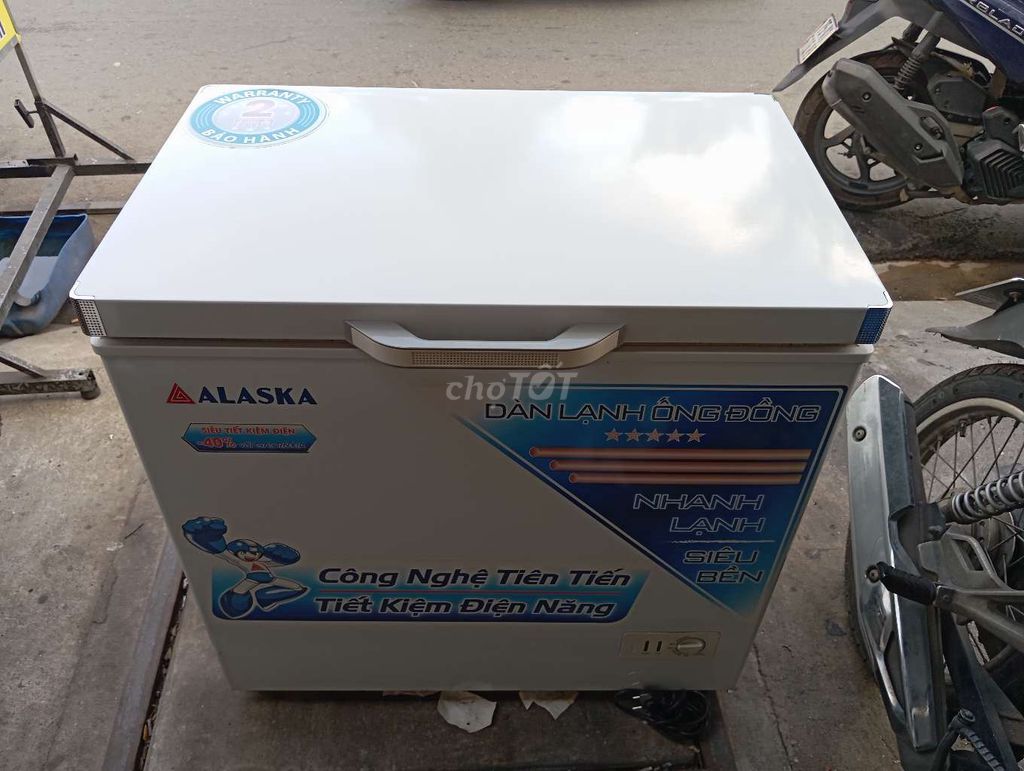 Tủ đông alaska 205l.tủ mới 90%