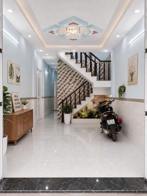 BÁN NHÀ SHR LIÊN ẤP 123 DT: 4*14M 1T+ LẦU 3PN 2W HẺM XE Ô TÔ