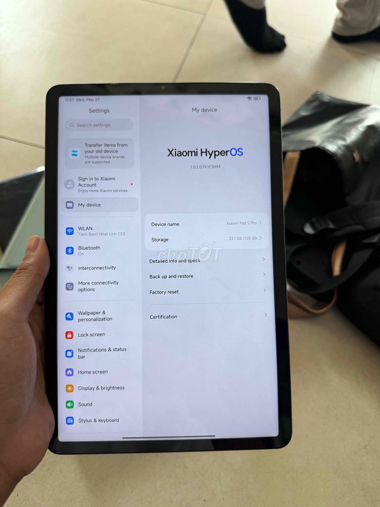 Xiaomi Pad 5 Pro 128GB Trắng. Mua bán Máy tính bảng tại Quận 12 Tp Hồ Chí Minh được đăng bởi Toán Ròm hình 1