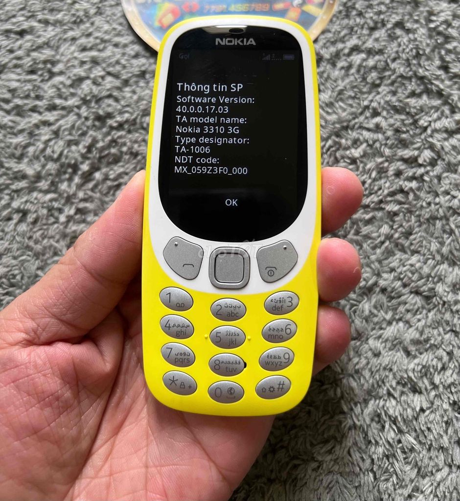 3310 Vàng 2 sim bản 3G k cắt sóng hiếm có. Mua bán Điện thoại tại Quận Bình Thạnh Tp Hồ Chí Minh được đăng bởi Trùm Nokia Cổ SG hình 1