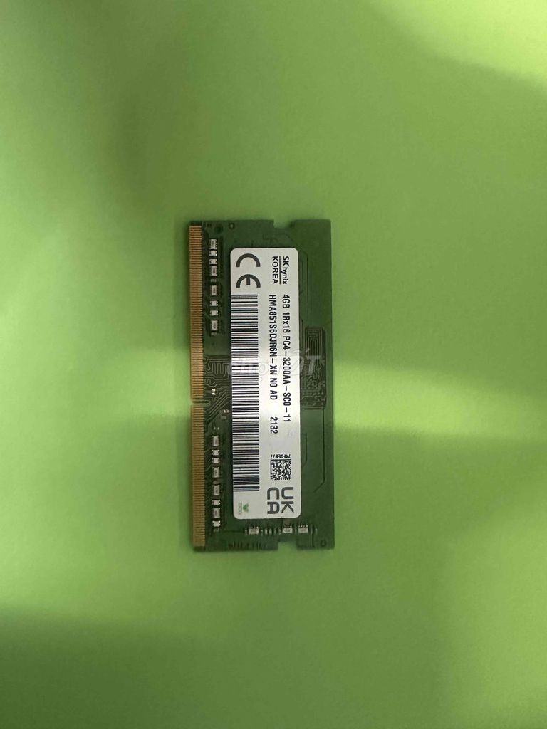 RAM Laptop SK Hynix 4GB 3200MHz. Mua bán Linh kiện (RAM, Card...) tại Quận 12 Tp Hồ Chí Minh được đăng bởi SuraSuru hình 1