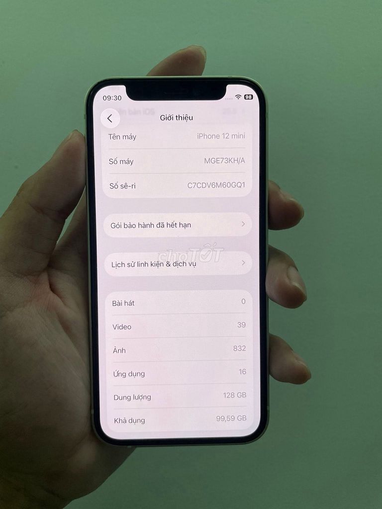 Apple iPhone 12 mini 128GB Xanh lá. Mua bán Điện thoại tại Quận 5 Tp Hồ Chí Minh được đăng bởi Hội Đồ Điện Tử hình 1