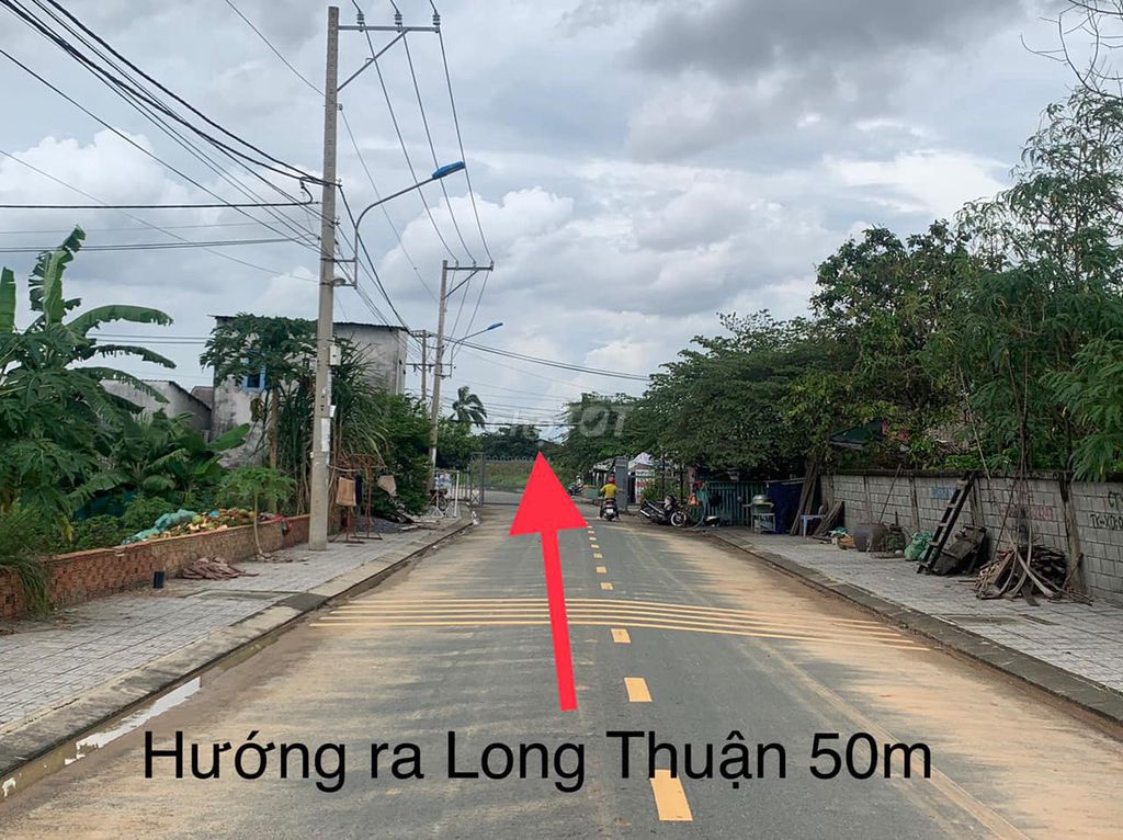 NỀN ĐẤT 1/ LONG THUẬN ĐỐI DIỆN ĐẢO KIM CƯƠNG 3,55 TỶ -87M2