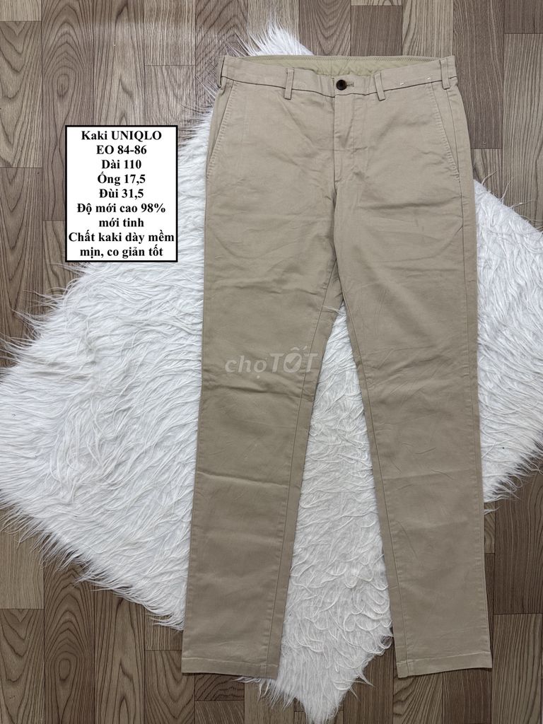 Quần kaki nam UNIQLO Kaki size 84-86. Mua bán Quần áo tại Huyện Châu Thành Tiền Giang được đăng bởi BI ĐỒ SI HIỆU CHÍNH HÃNG hình 1