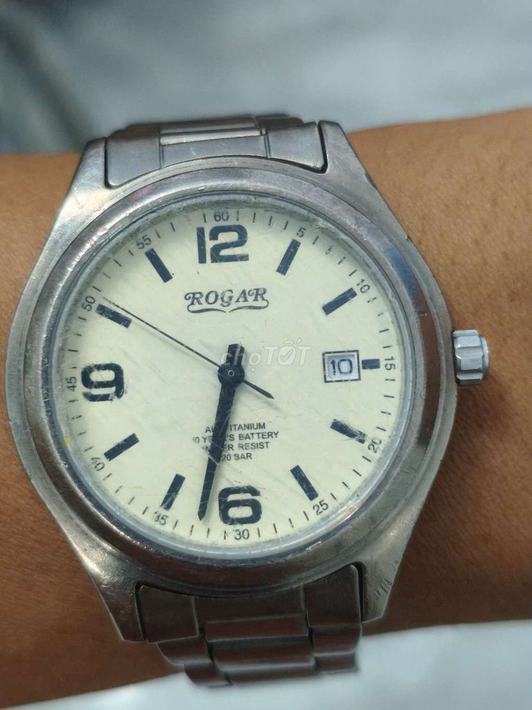 Đồng hồ Nhật 38mm,Titanium,lịch,đáy xoáy.Kính chầy. Mua bán Đồng hồ tại Thành phố Huế Thừa Thiên Huế được đăng bởi Shop LucyHoang hình 2