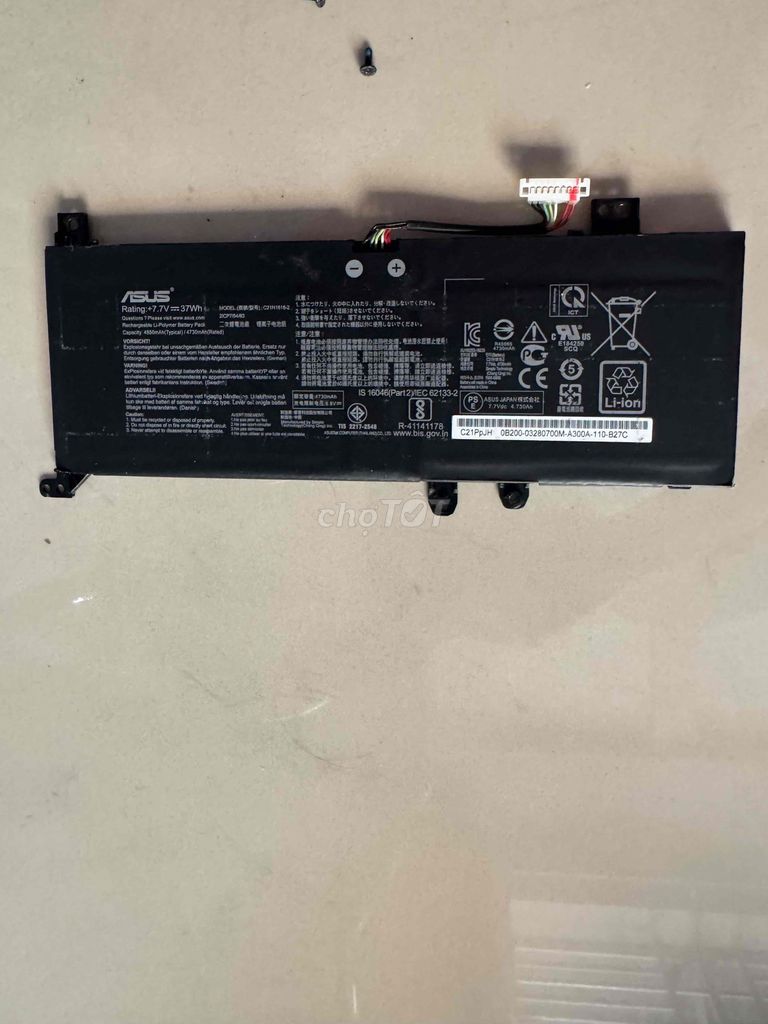 Pin laptop Asus C21N1818-2_B31N1637. Mua bán Linh kiện (RAM, Card...) tại Huyện Hóc Môn Tp Hồ Chí Minh được đăng bởi Đam mê công nghệ hình 1