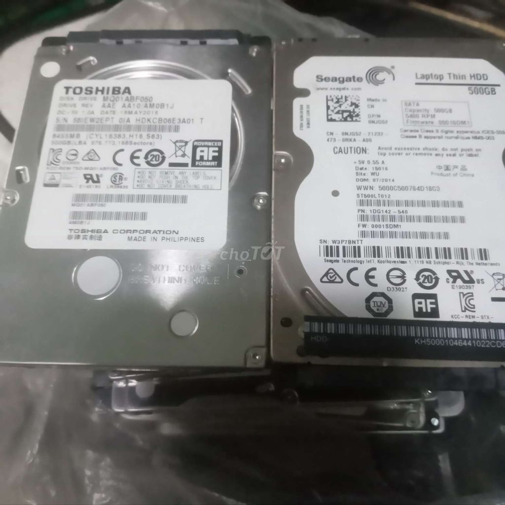 25= Ổ HDD 500GB LAPTOP SỨC KHỎE TỐT