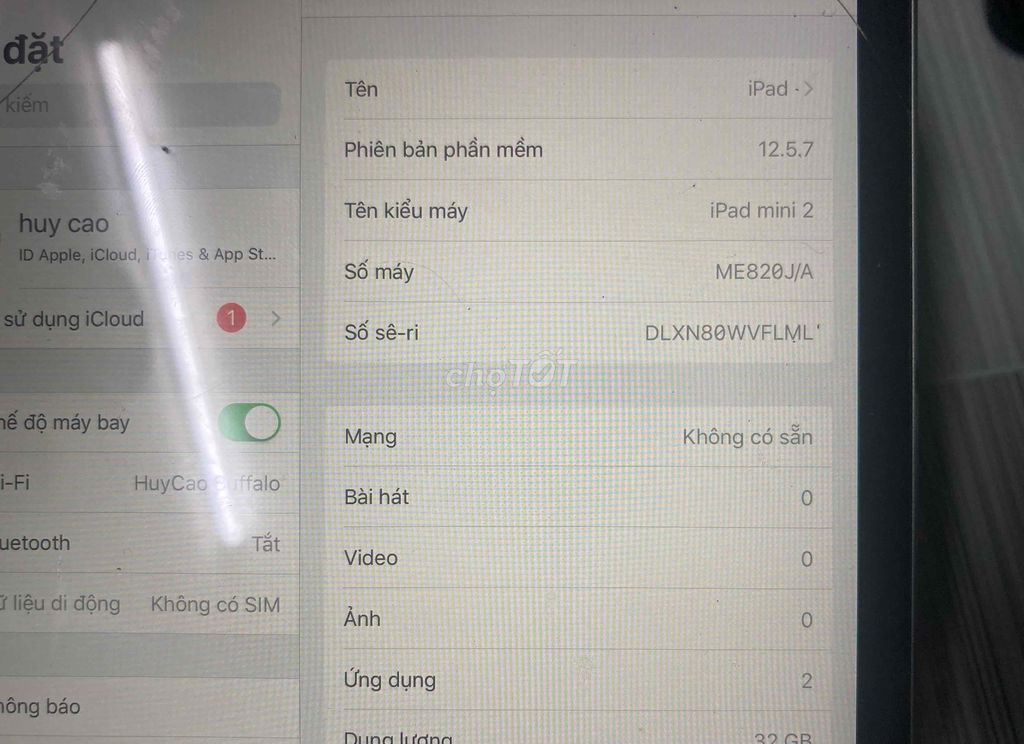 Ipad mini 2 32GB bản 4G bể kính full chức năng. Mua bán Máy tính bảng tại Quận 11 Tp Hồ Chí Minh được đăng bởi CQH hình 4