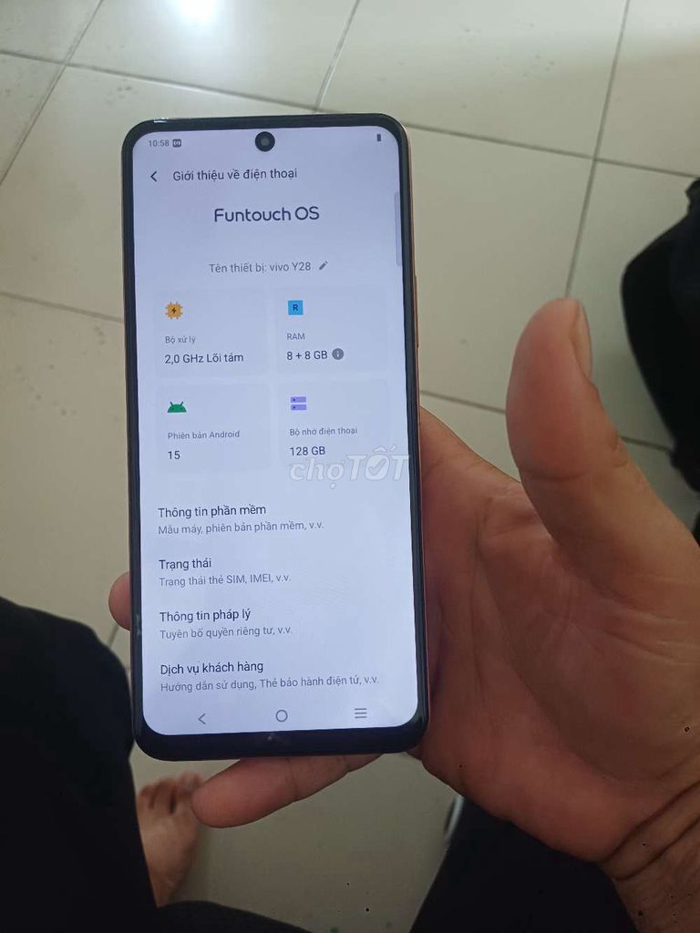 Vivo Y28 128GB Hồng. Mua bán Điện thoại tại Thành phố Thủ Đức Tp Hồ Chí Minh được đăng bởi Tuân lương hình 1