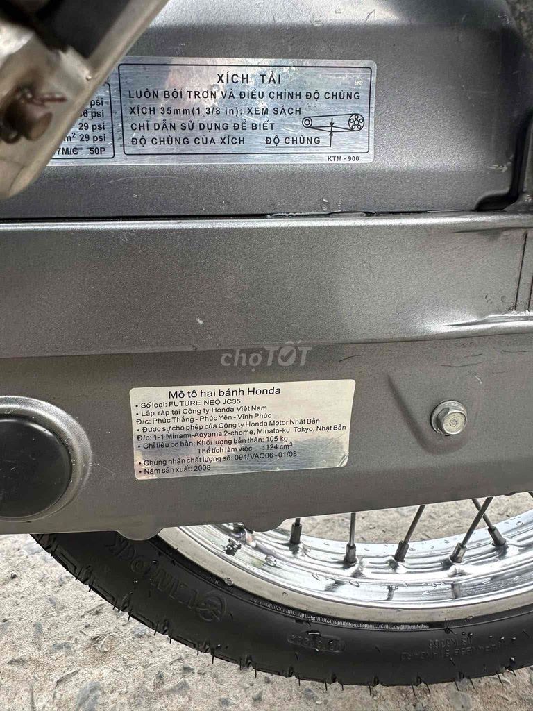 Honda Future Neo 2008 Đen. Mua bán Xe máy tại Huyện Thạnh Phú Bến Tre được đăng bởi XE MÁY MINH TÂN hình 5