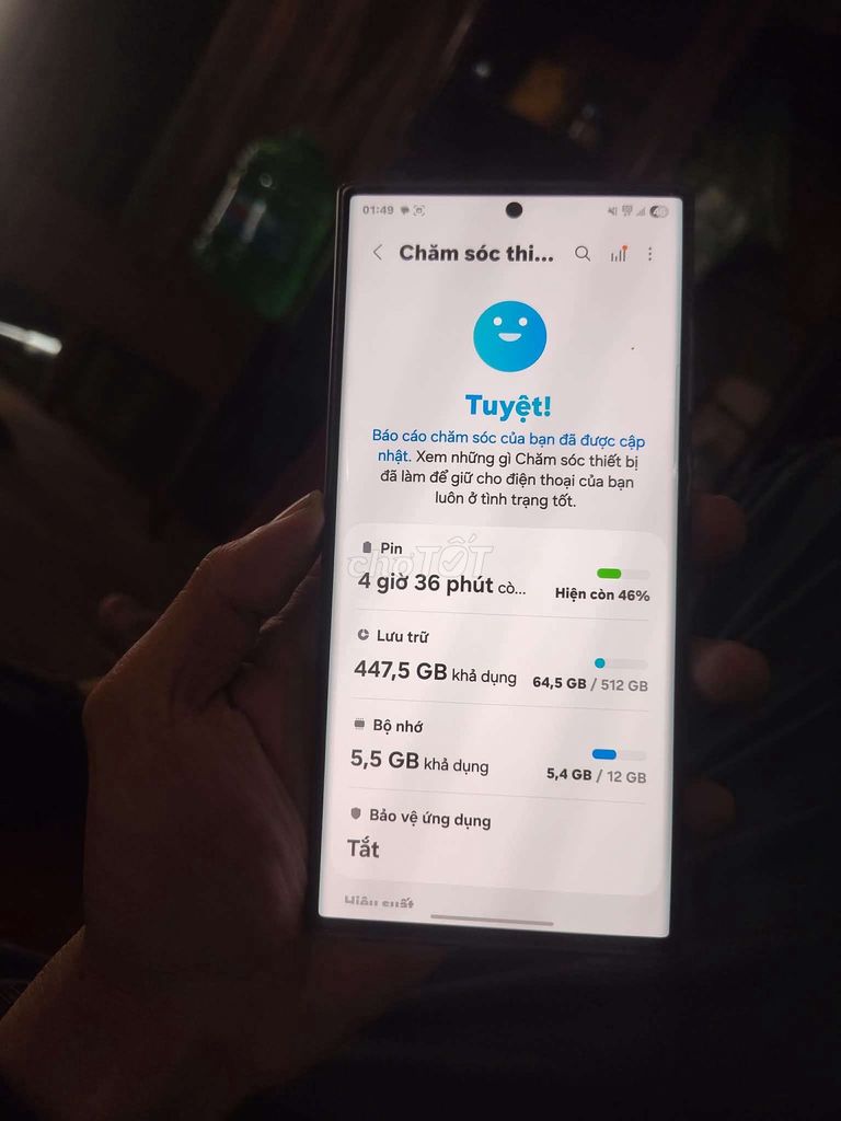 Samsung Galaxy S22 Ultra 512GB Xám. Mua bán Điện thoại tại Huyện Thanh Bình Đồng Tháp được đăng bởi Tâm Nguyễn hình 1