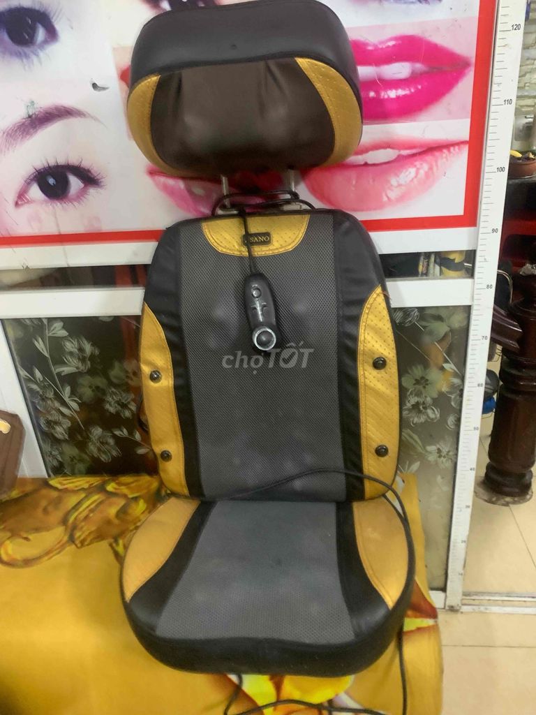 Đệm massage SANO Da, vải lưới Đen, vàng. Mua bán Nội thất, đồ gia dụng khác tại Quận Lê Chân Hải Phòng được đăng bởi Tuyết hình 1