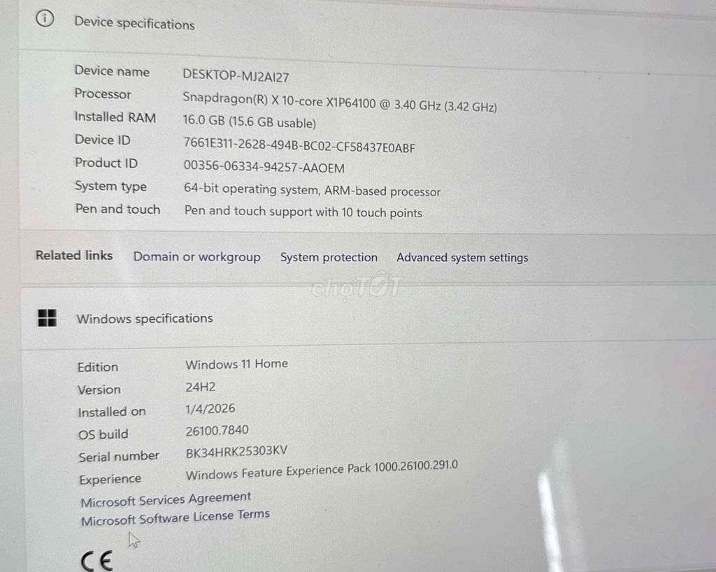 Microsoft Surface Pro 11 Xplus 16GB/512GB. Mua bán Máy tính bảng tại Quận 3 Tp Hồ Chí Minh được đăng bởi Ngô Phong hình 1