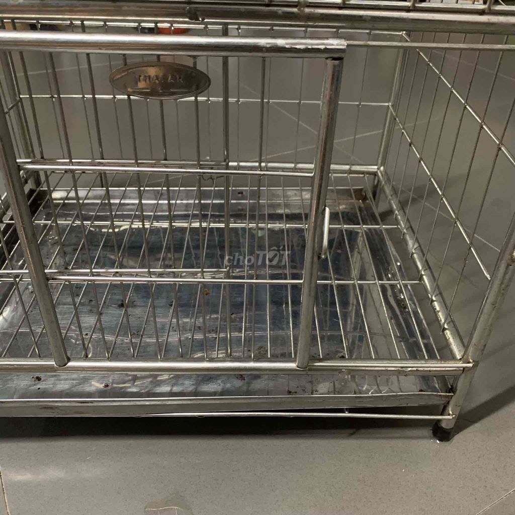 Lồng thú cưng Inox 45x35x45. Mua bán Phụ kiện, Thức ăn, Dịch vụ tại Quận Hoàng Mai Hà Nội được đăng bởi Di Di Bùi hình 1
