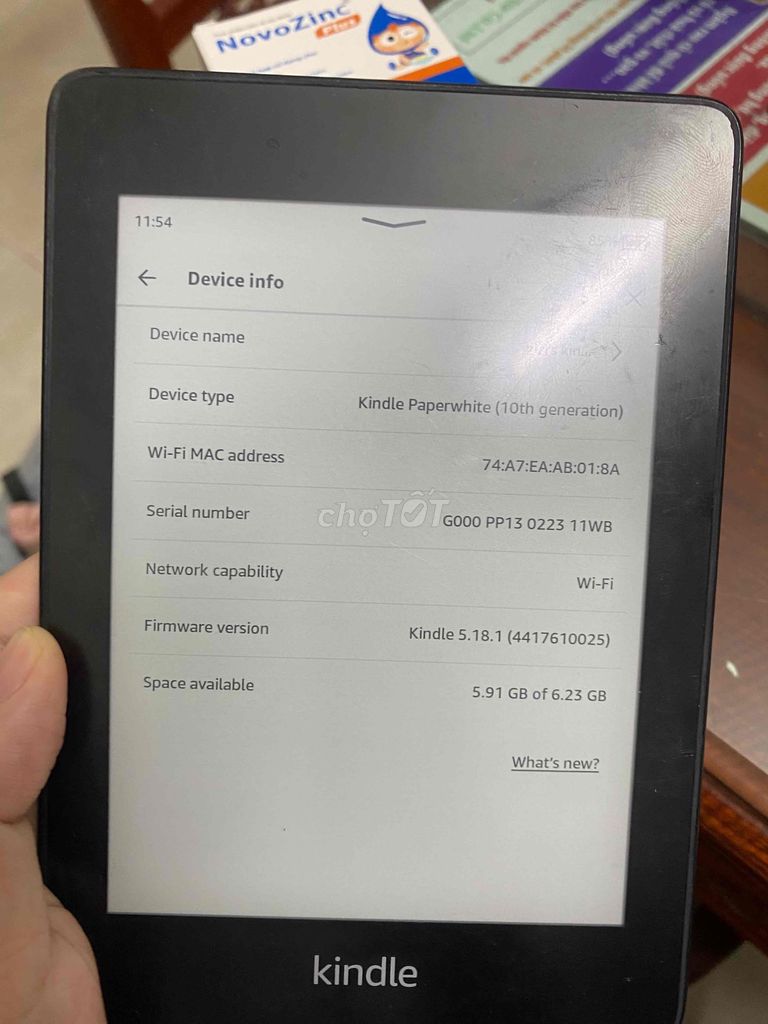 Máy đọc sách Kindle Paperwhite Gen 10 8GB Đen. Mua bán Máy tính bảng tại Huyện Gia Lâm Hà Nội được đăng bởi Cường hình 1