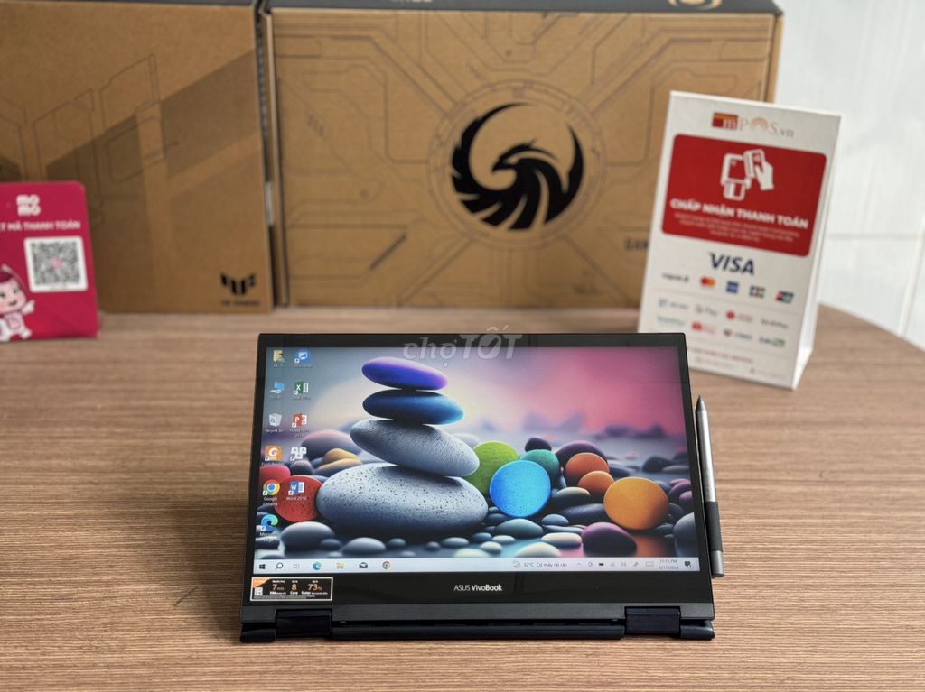 ASUS Flip 14, R5-4500U, 8G,256G, TOUCH x360,CÓ BÚT