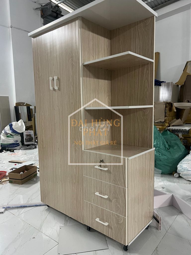 Tủ quần áo Nhựa Đài Loan 1m23 Vân gỗ 2 cánh. Mua bán Tủ, kệ gia đình tại Quận 12 Tp Hồ Chí Minh được đăng bởi NỘI THẤT HƯNG THỊNH hình 1