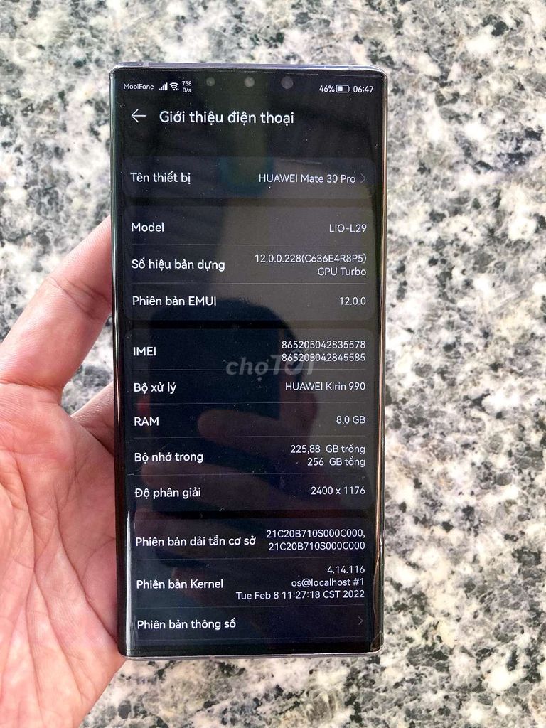 Huawei Mate 30 Pro 256GB. Mua bán Điện thoại tại Huyện Tịnh Biên An Giang được đăng bởi Thương hình 1