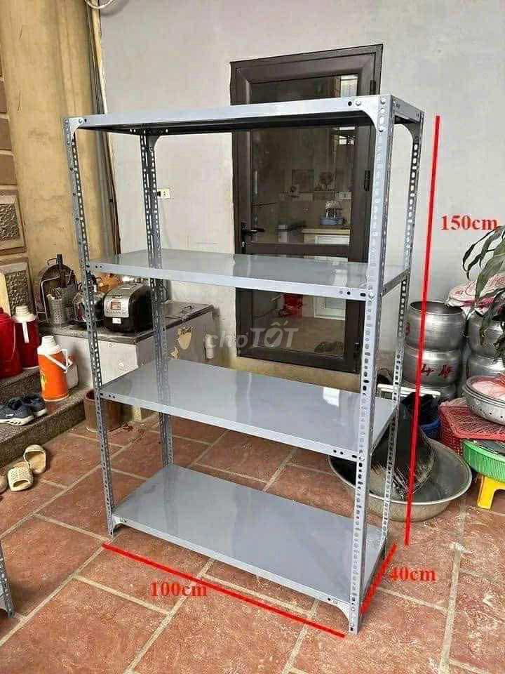 Kệ sắt V lỗ 4 tầng Xám. Mua bán Tủ, kệ gia đình tại Quận Bắc Từ Liêm Hà Nội được đăng bởi Nguyễn văn trường hình 1