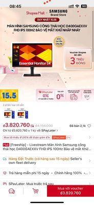 MÀN SAMSUNG TUỔI ĐỜI 3 NGÀY. Mua bán Phụ kiện (Màn hình, Chuột...) tại Quận Tân Phú Tp Hồ Chí Minh được đăng bởi Chu Toàn