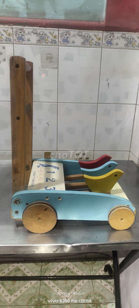 Xe tập đi Gỗ Xanh dương, gỗ cho bé. Mua bán Mẹ và bé tại Quận 11 Tp Hồ Chí Minh được đăng bởi An Nhiên hình 1