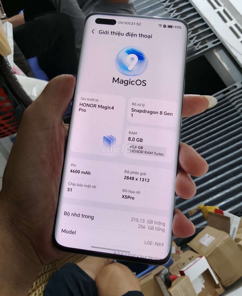 Honor Magic4 Pro 256GB quốc tế. Mua bán Điện thoại tại Thành phố Bến Tre Bến Tre được đăng bởi Từ Tuấn Bến Tre hình 1