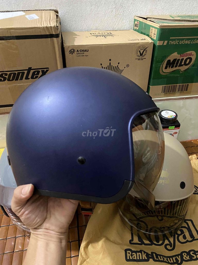 nón Bảo Hiểm Xe Máy 3/4 Royal chính hãng. Mua bán Phụ tùng xe tại Thị xã Ngã Năm Sóc Trăng được đăng bởi HaoTrinh shop hình 3