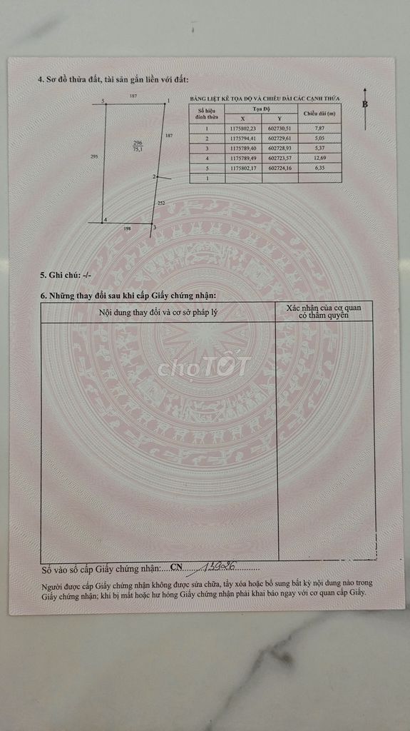 Đất sổ đỏ full thổ cư 293m2 xã Long Hậu. Mua bán đất tại Huyện Cần Giuộc Long An được đăng bởi Nguyễn Thanh Hiền hình 2