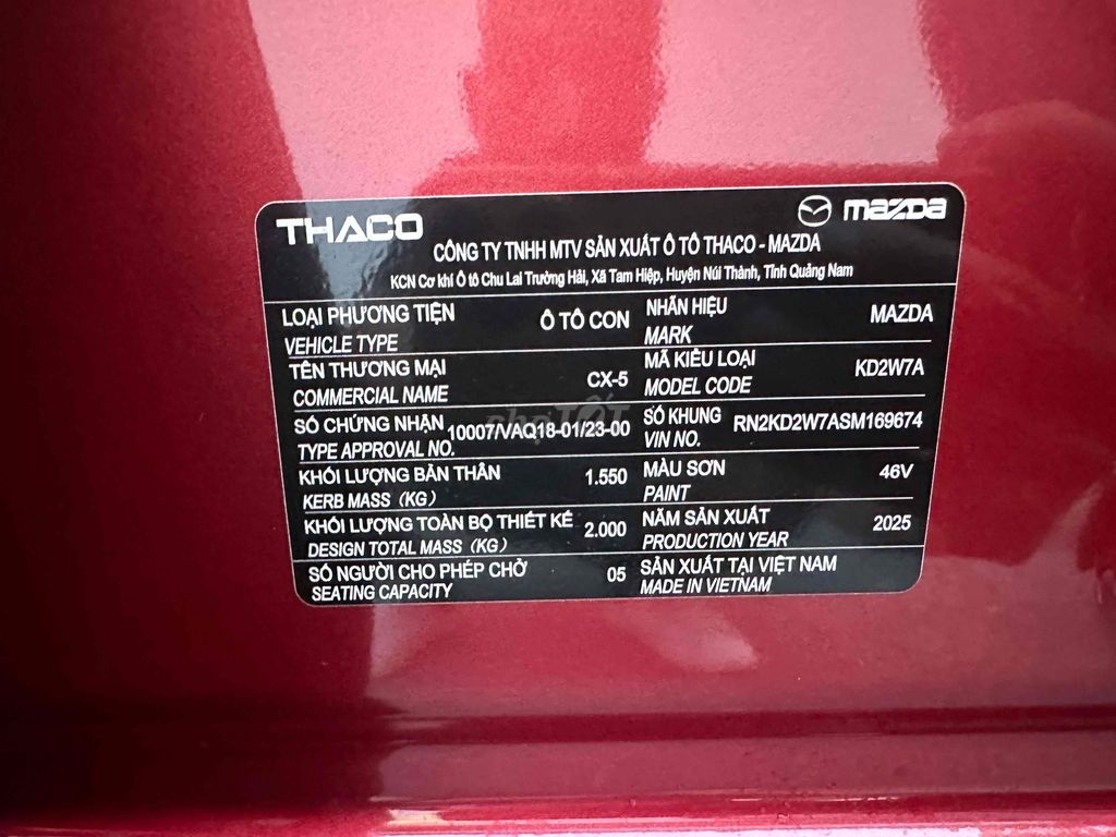 cx5 sx 2025 xe 1 chủ từ mới. Mua bán Ô tô tại Huyện An Lão Hải Phòng được đăng bởi Nam cường  hình 15