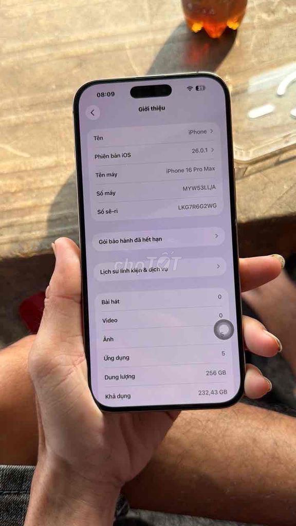 Apple iPhone 16 Pro Max 256GB Vàng. Mua bán Điện thoại tại Thành phố Mỹ Tho Tiền Giang được đăng bởi ròm nguyễn hình 1