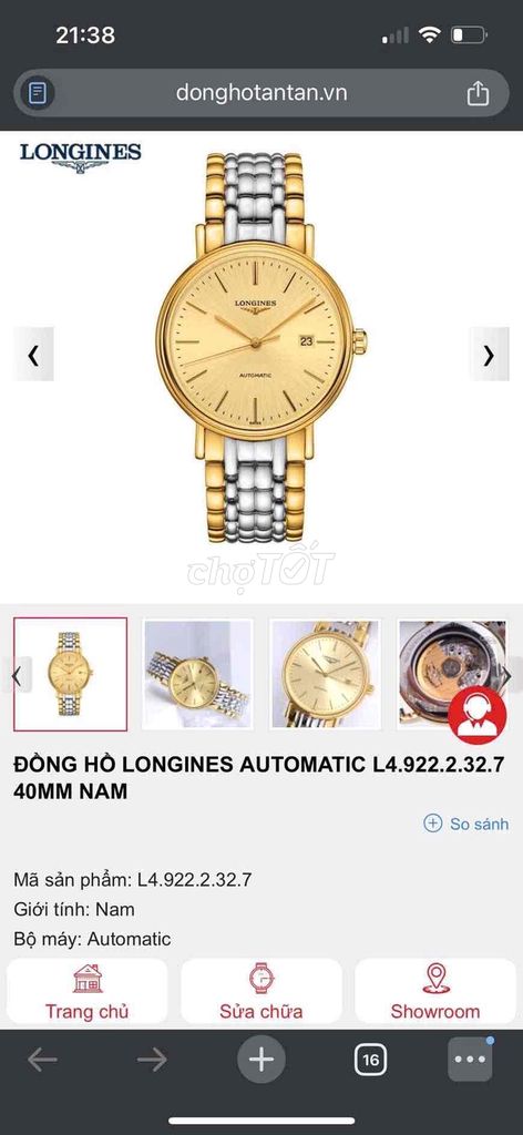 Đồng hồ Longines L4.922.2.32.7 Nam. Mua bán Đồng hồ tại Quận 12 Tp Hồ Chí Minh được đăng bởi Phạm Ngọc Quý  hình 1