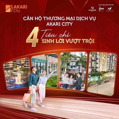 Nam Long mở bán Shophouse Akari City, Chiết khấu 8% + Giảm thêm 200tr. Mua bán văn phòng, mặt bằng kinh doanh tại Quận Bình Tân Tp Hồ Chí Minh được đăng bởi PKD Nam Long Group