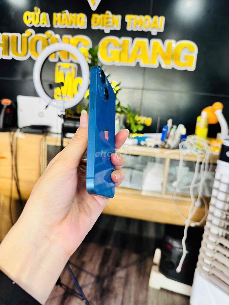 iPhone 13 Mini 128GB Xanh  đẹp ken. Mua bán Điện thoại tại Thành phố Bến Tre Bến Tre được đăng bởi HươngGiangmobile hình 1
