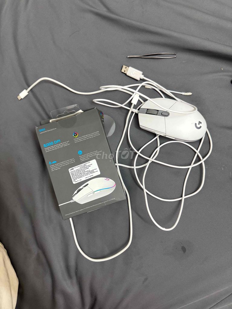 Chuột gaming Logitech G102 LIGHTSYNC Trắng. Mua bán Phụ kiện (Màn hình, Chuột...) tại Quận Tân Phú Tp Hồ Chí Minh được đăng bởi ShinShin hình 1