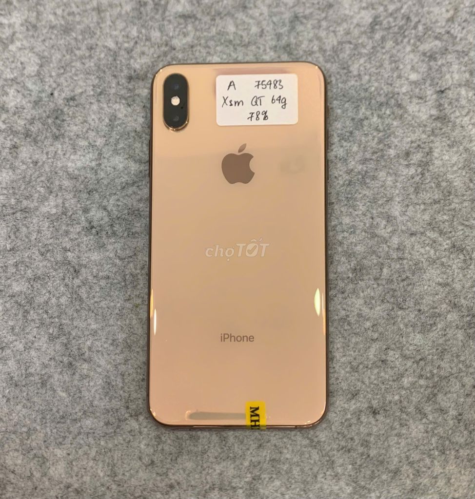 XS Max QT 64Gb zin keng nguyên bản, bao check máy