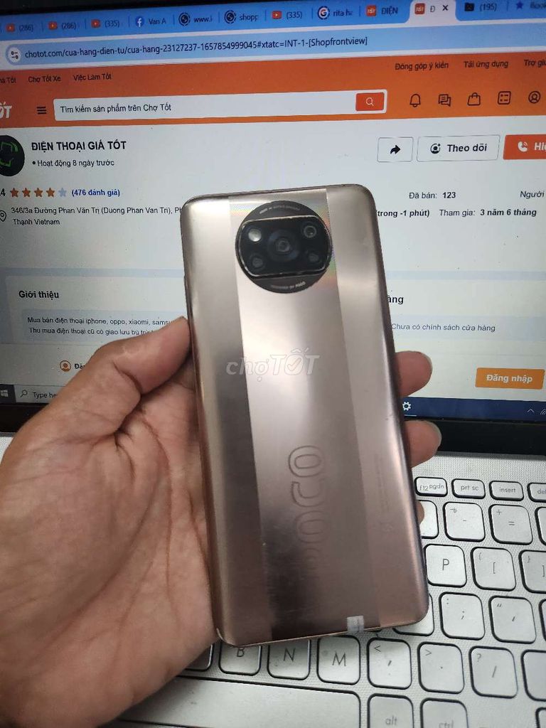 POCO X3 PRO 6GB.128GB PIN 5160 SNAP 860 MÀN 120HZ. Mua bán Điện thoại tại Quận Bình Thạnh Tp Hồ Chí Minh được đăng bởi Dân Mobile hình 1