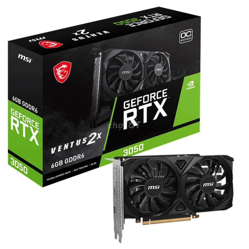 Card màn hình MSI VENTUS RTX 3050 DDR 6G OC - 99%