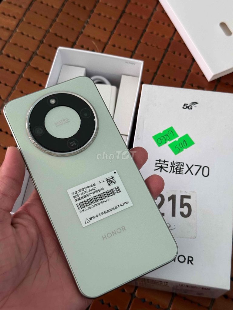 Honor X70 5G 12GB/512GB xanh lá fullboxx bán. Mua bán Điện thoại tại Thành phố Thủ Dầu Một Bình Dương được đăng bởi Hoàng hải hình 1