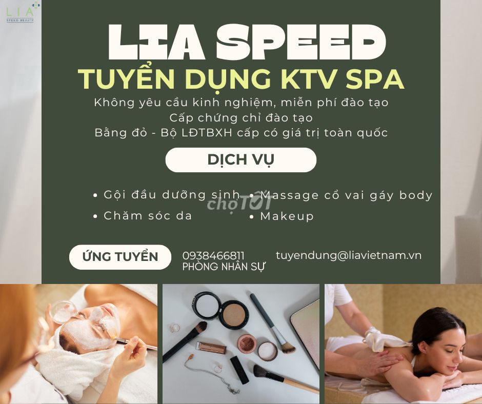 Tuyển Nhân viên Spa (ưu tiên có kinh nghiệm)