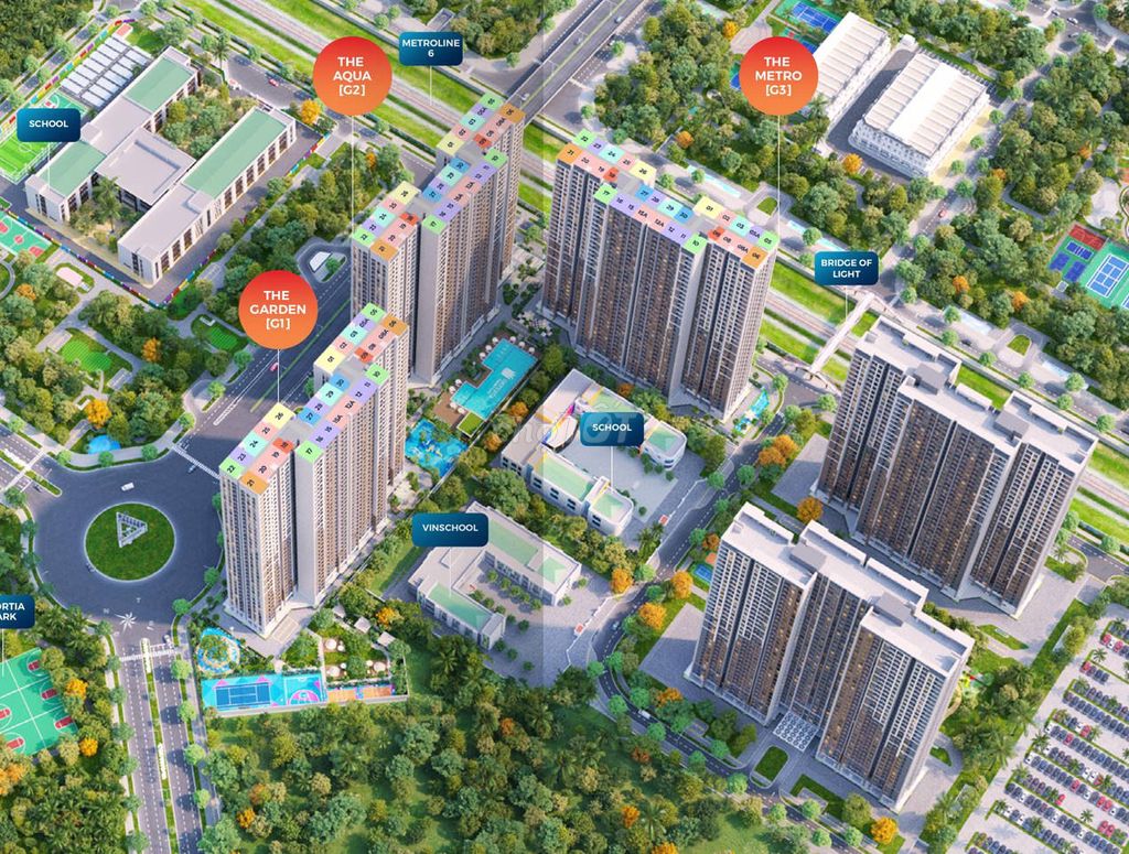 Квартира 2 спальни 2 санузла 55м², корпус G2 Vinhomes Smart City — сдача Q1/2027